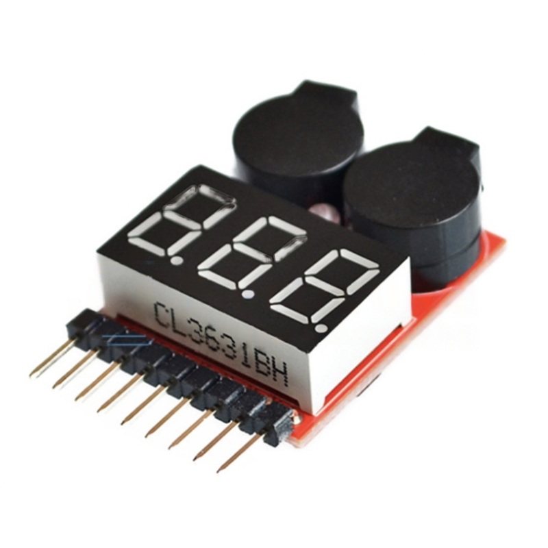 1-8S Low Lipo Battery Voltage Tester Indicator Buzzer