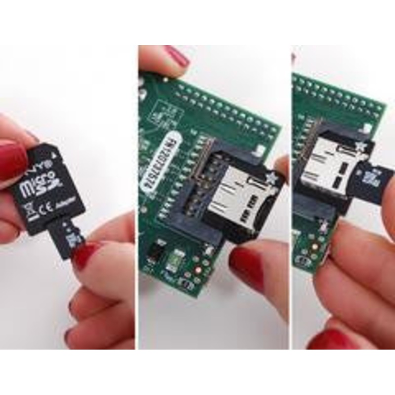Adafruit Low-profile microSD card adapter for Raspberry Pi