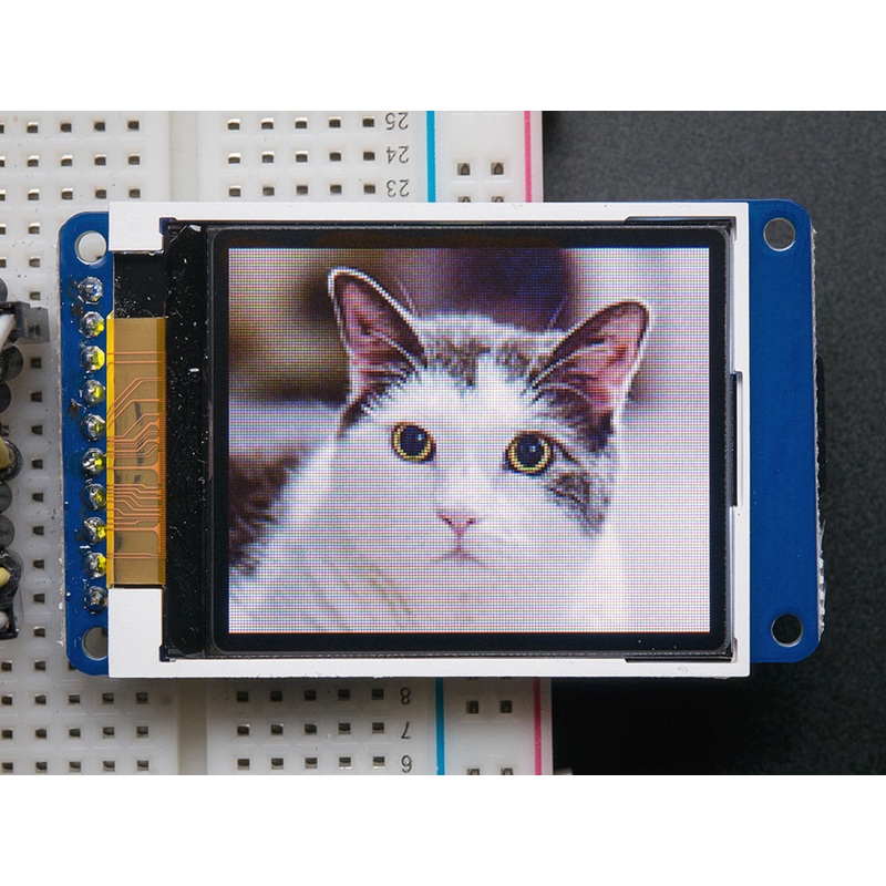 1.8 Color TFT LCD display with MicroSD Card Breakout – ST7735R