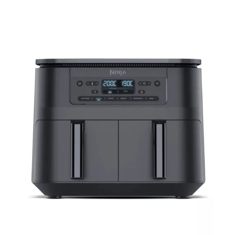 6-in-1 Dual Zone Air Fryer 7.6L | Gun Metal Grey