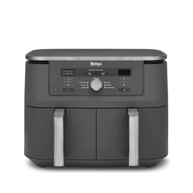 6-in-1 Dual Zone Air Fryer 9.5L | Gun Metal Grey